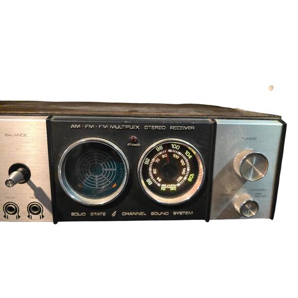 Vintage Electrophonic Model 447 AM/FM Stereo 8 Track Receiver Tested Working - Picture 2 of 3